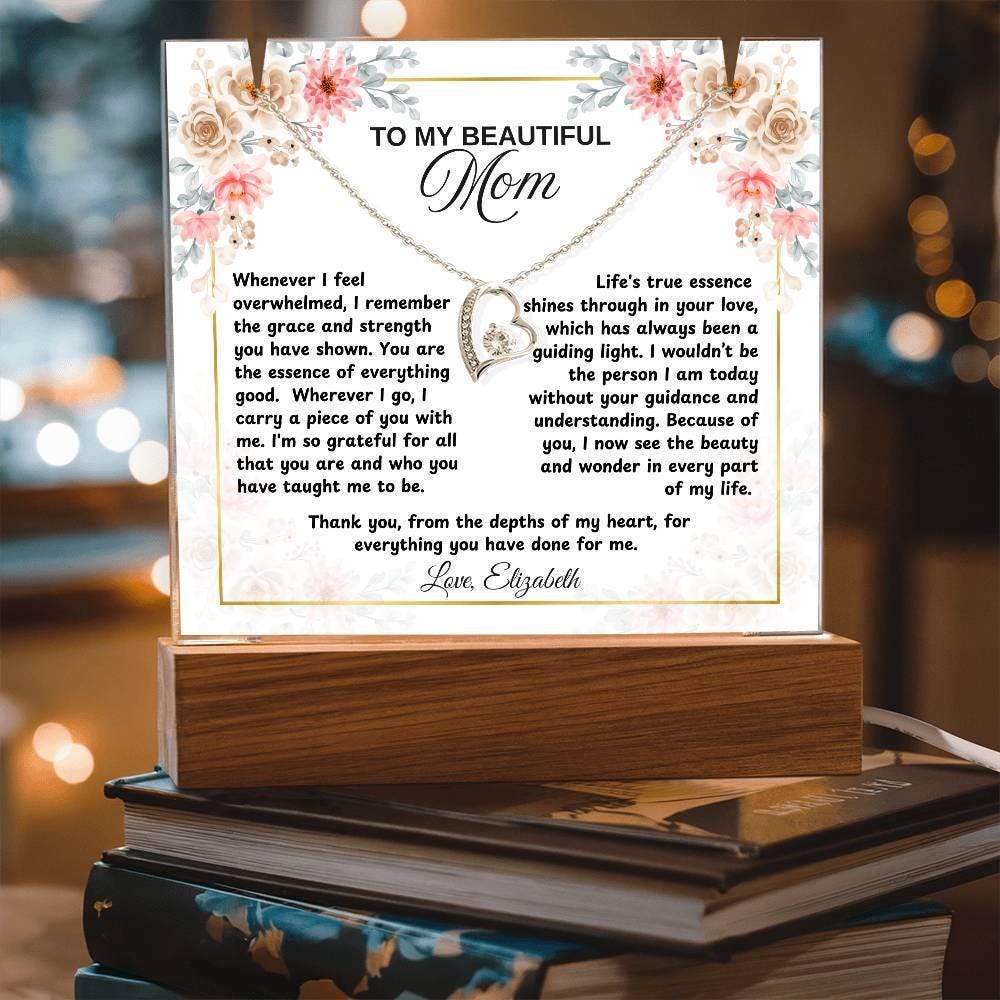 Personalized Mom Acrylic Plaque Keepsake Bundle – Mother's Day Gifts – view 7