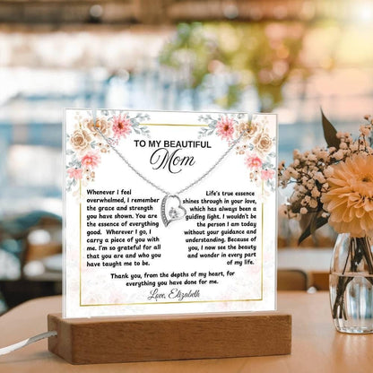 Personalized Mom Acrylic Plaque Keepsake Bundle – Mother's Day Gifts