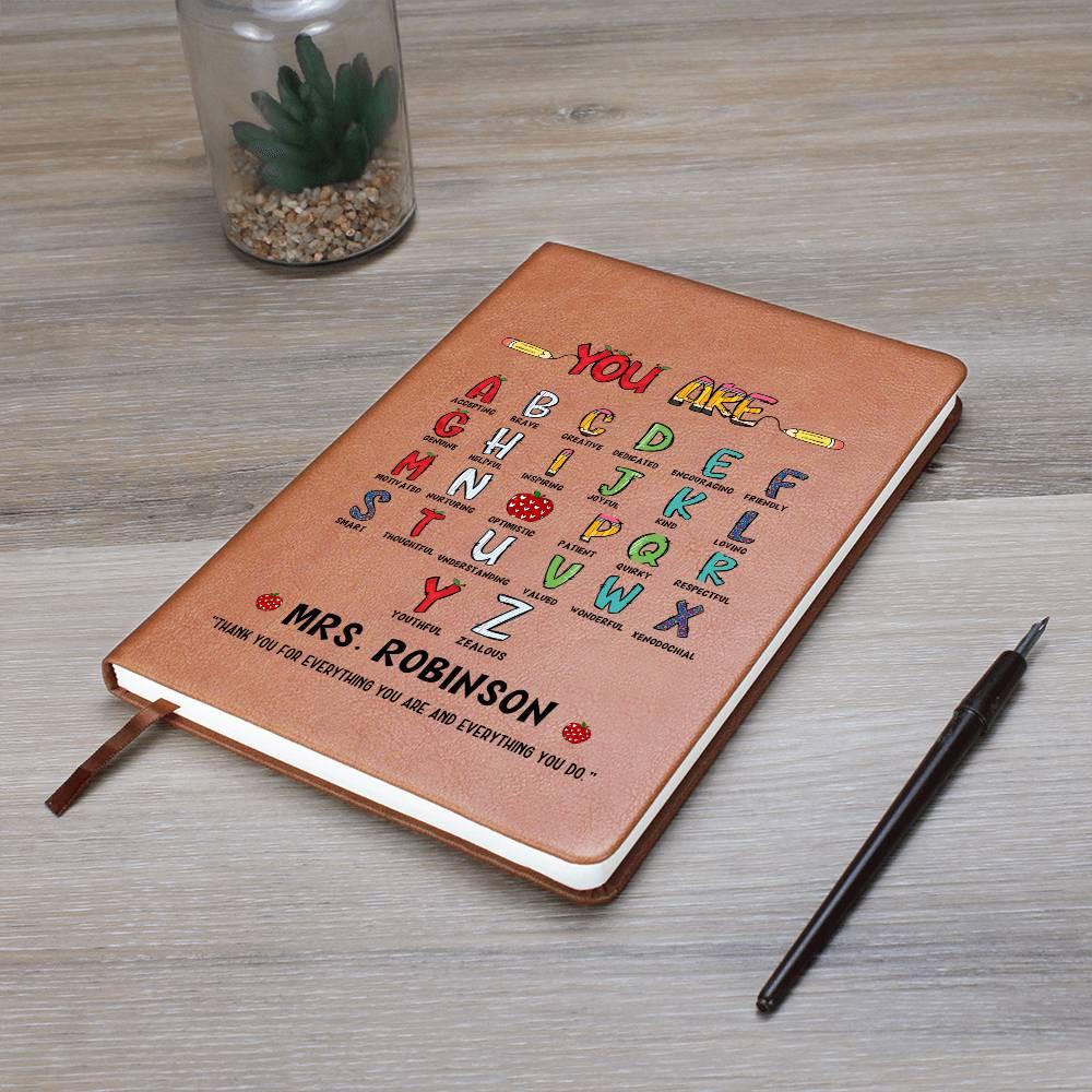 Personalized Teacher appreciation Journal – Gift from Student – view 10
