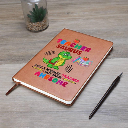 Teacher Saurus Personalized Leather Journal – Back to school – view 10