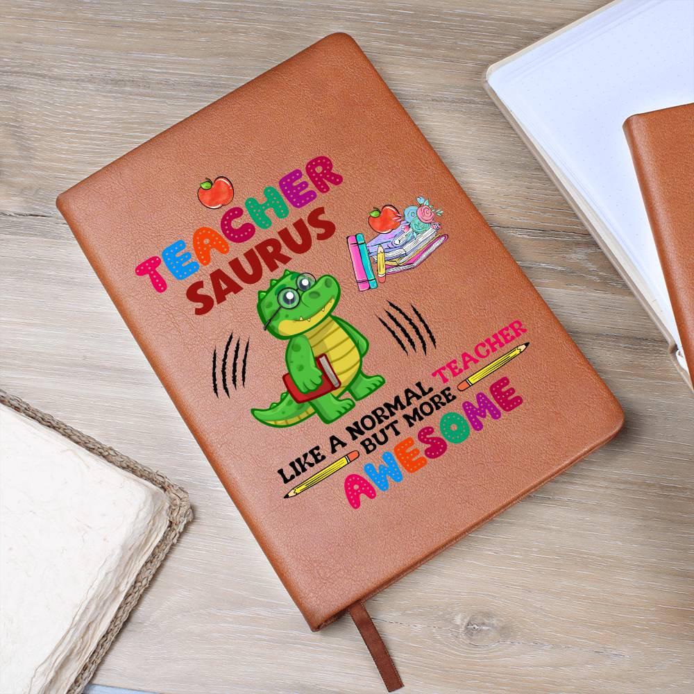 Teacher Saurus Personalized Leather Journal – Back to school – view 9