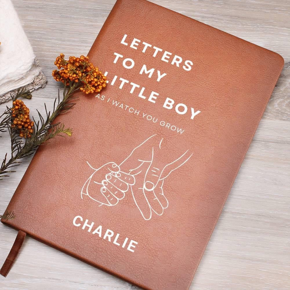 Custom Leather Journal Letters to my Little Boy As I watch you grow – view 2