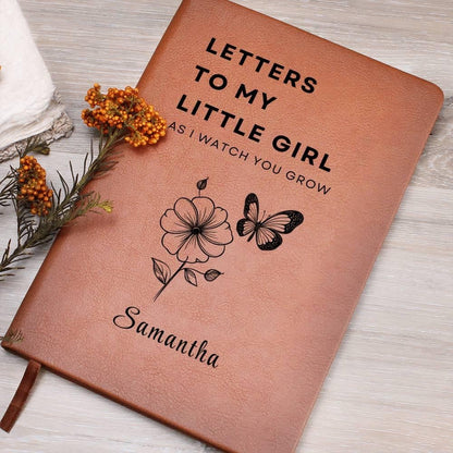 Personalized Letters to my Little GirlLeather Journal – Daughter