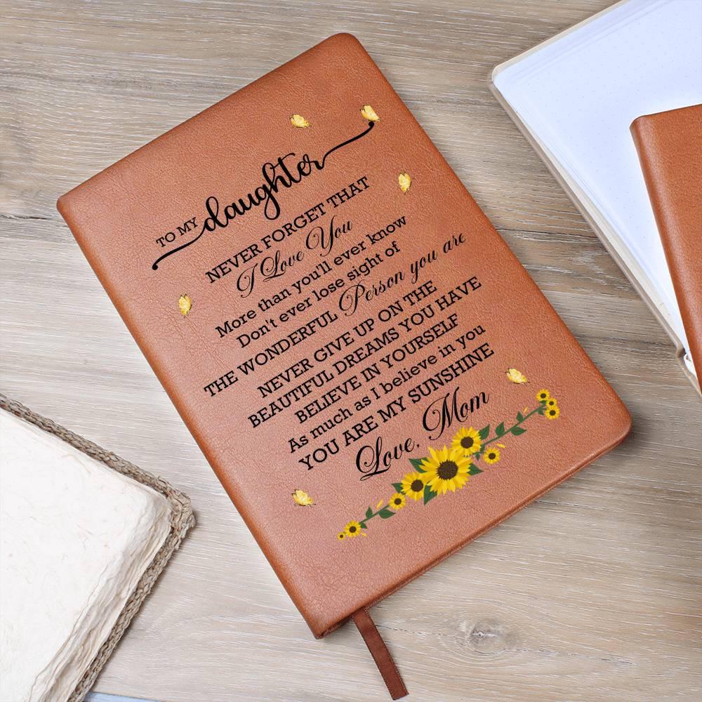 Daughter sunflower Personalized Journal – Gift from mom – view 9