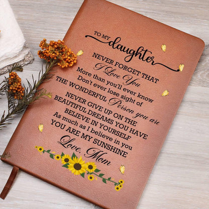 Daughter sunflower Personalized Journal – Gift from mom