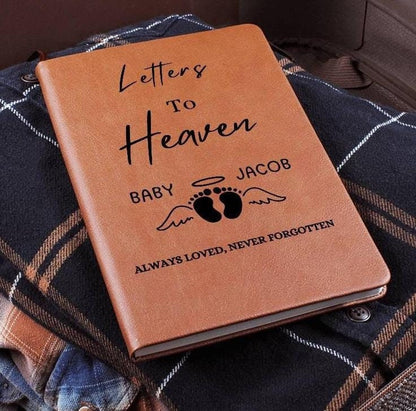 Letters to heaven Child loss memorial grief journal – Miscarriage Gift