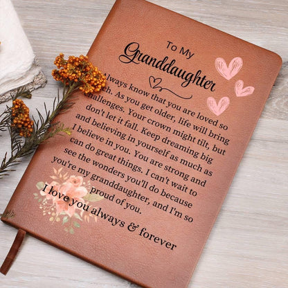 Granddaughter Personalized Leather Journal