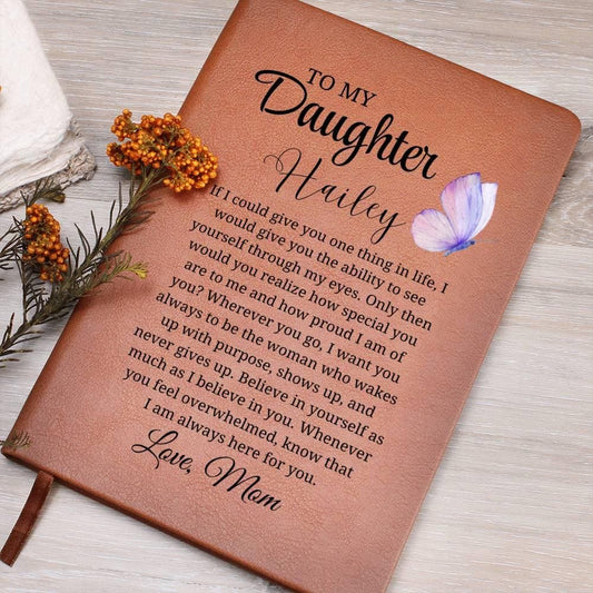 To My Daughter Personalized Journal – Gift for Daughter from Mom