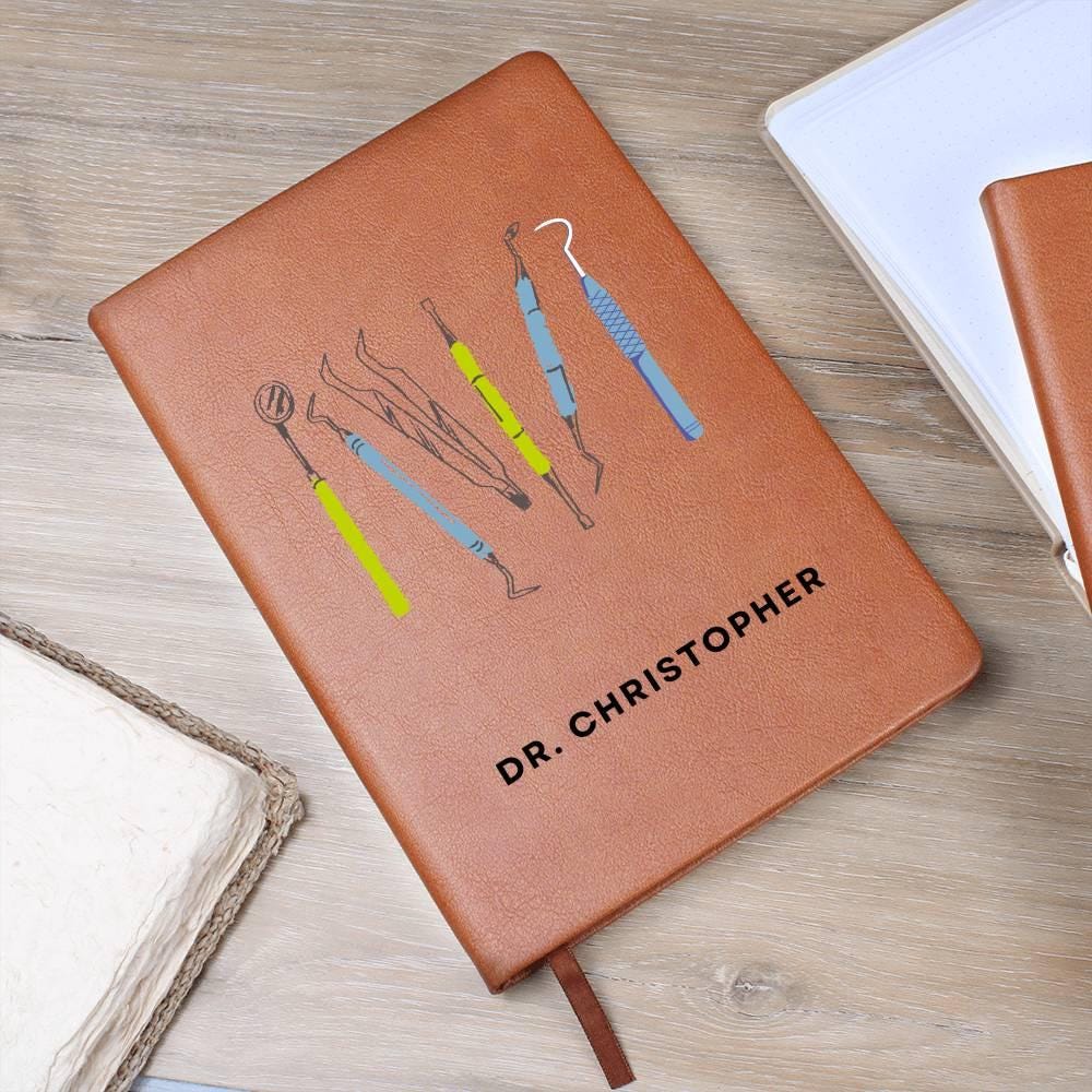 Personalized Dentist Leather Journal – Gift for Dentist – view 8