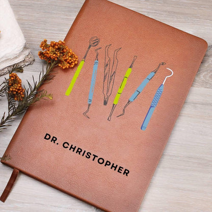 Personalized Dentist Leather Journal – Gift for Dentist