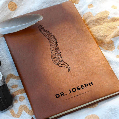 Chiropractor Personalized Vegan Leather Journal – Chiropractor Grad