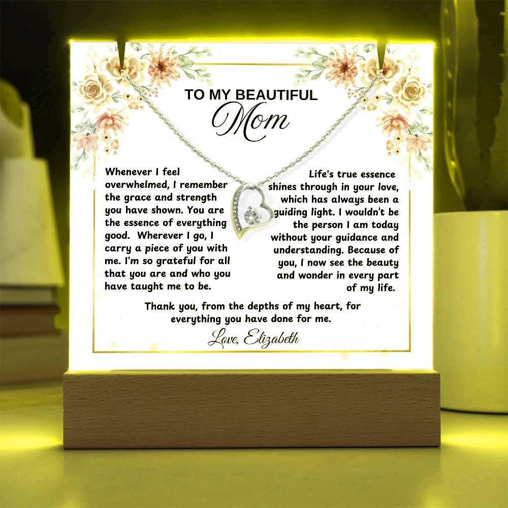 Personalized Mom Acrylic Plaque Keepsake Bundle – Mother's Day Gifts – view 3