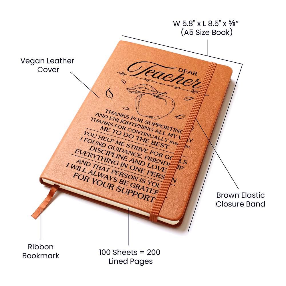Personalized Teacher appreciation Journal – School Teacher gift – view 4
