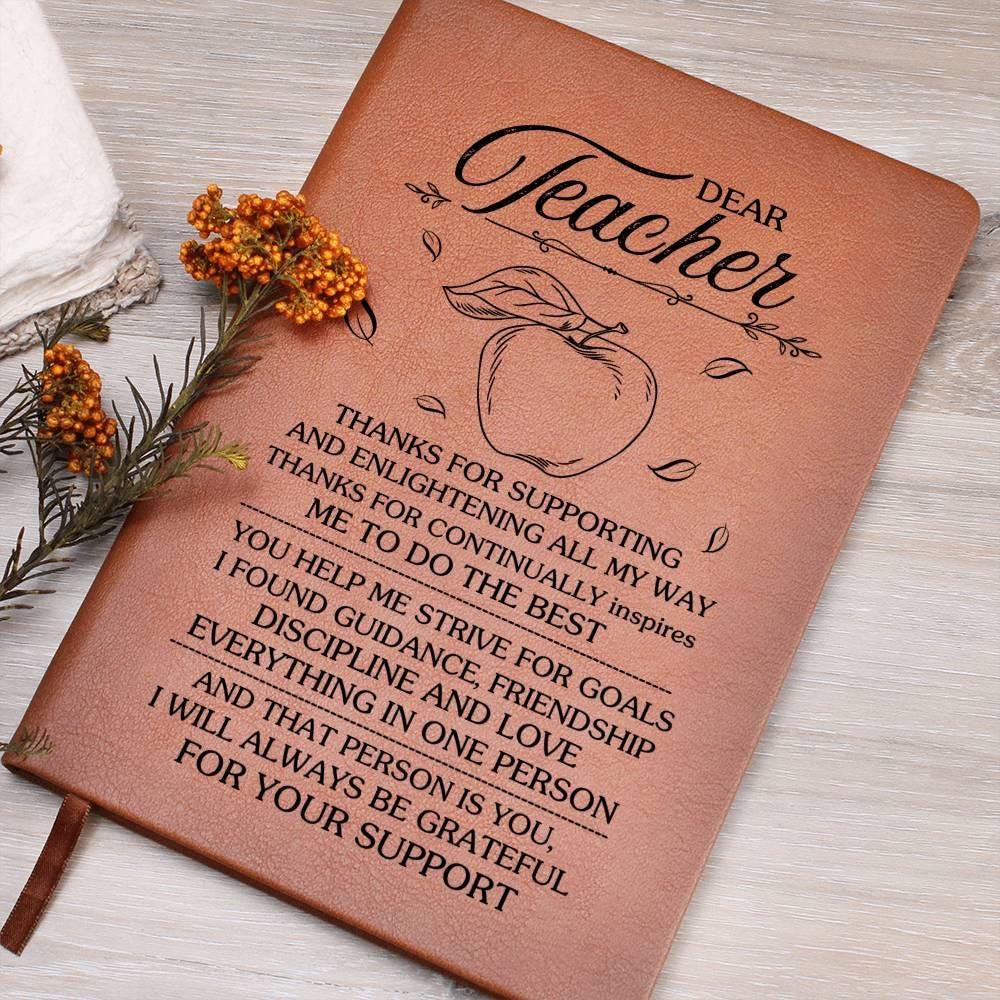Personalized Teacher appreciation Journal – School Teacher gift