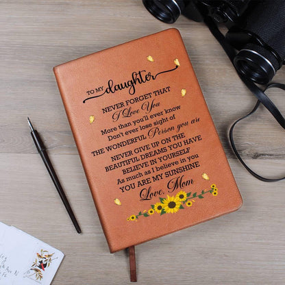 Daughter sunflower Personalized Journal – Gift from mom – view 10