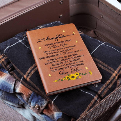 Daughter sunflower Personalized Journal – Gift from mom – view 5