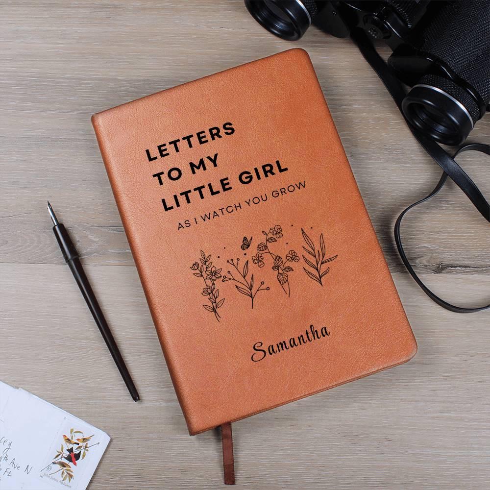 Personalized Letters to my Little Girl As I watch you grow Journal – view 8