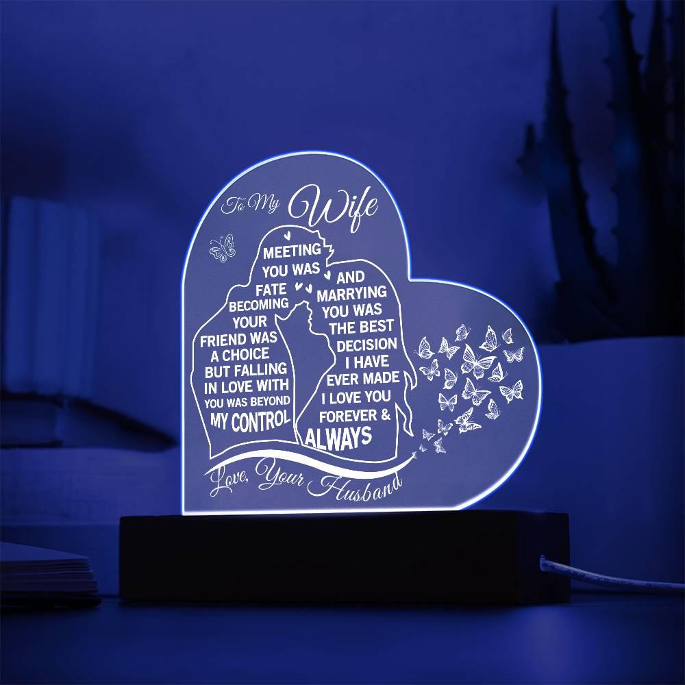 To My Wife Acrylic Plaque - Best Wife Gifts – Gift from Husband – view 9