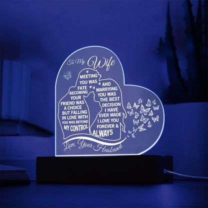 To My Wife Acrylic Plaque - Best Wife Gifts – Gift from Husband – view 9