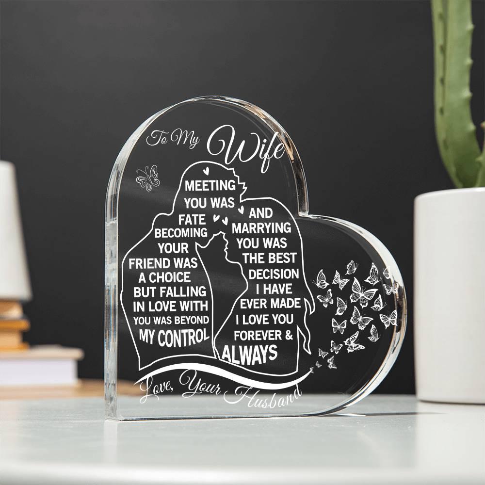 To My Wife Acrylic Plaque - Best Wife Gifts – Gift from Husband – view 3