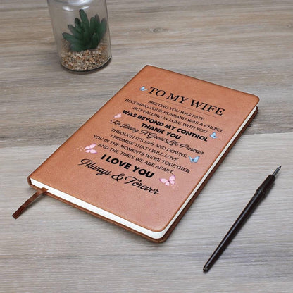 Personalized Wife Leather Journal – Gift for Her – view 10