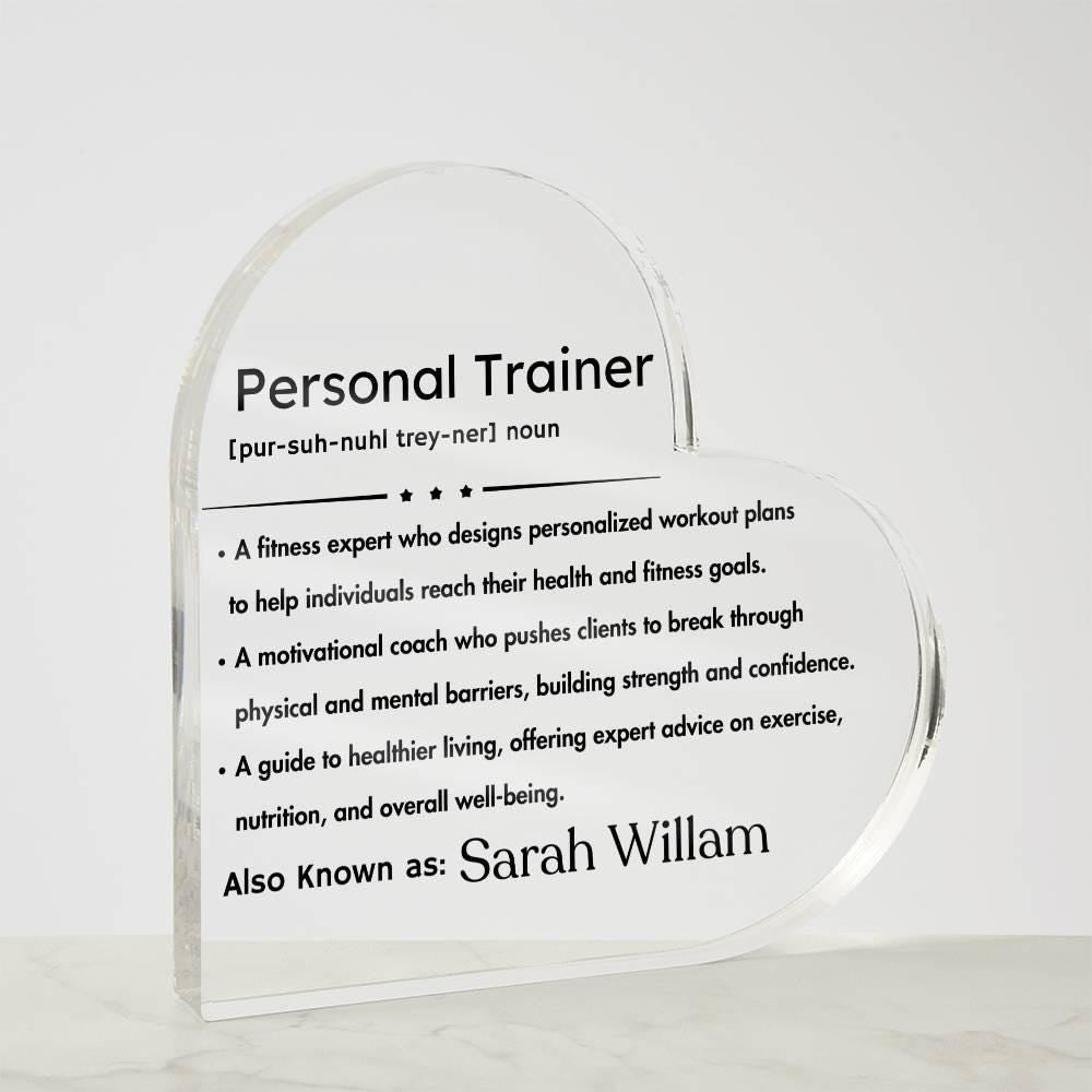 Personal Trainer Definition Plaque – Gift for Fitness Trainer – view 9