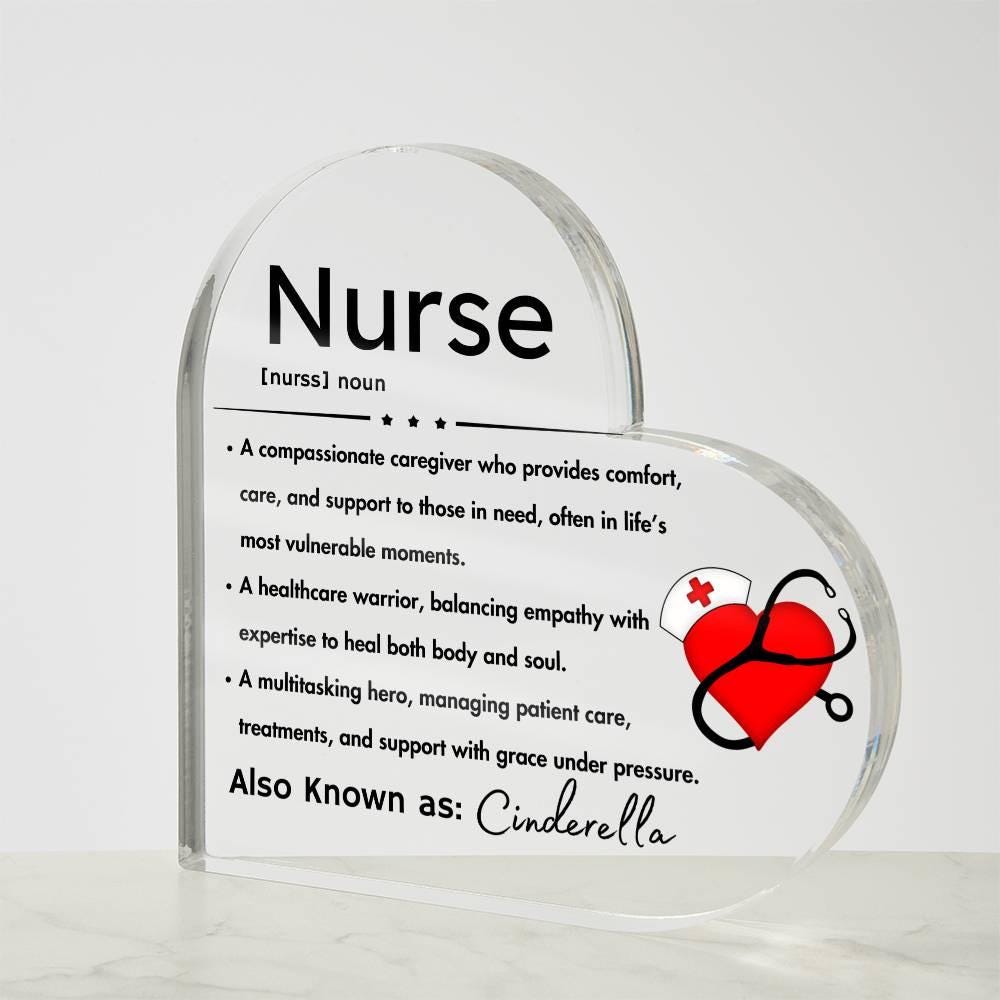 Personalized Nurse Definition Heart Plaque – Gift for Nurse – view 4