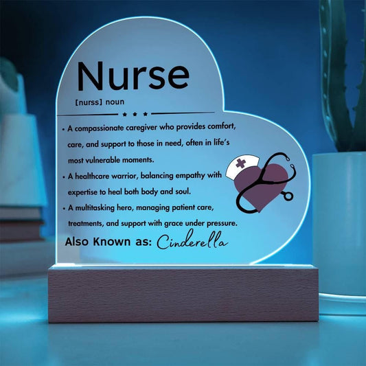 Personalized Nurse Definition Heart Plaque – Gift for Nurse – view 2