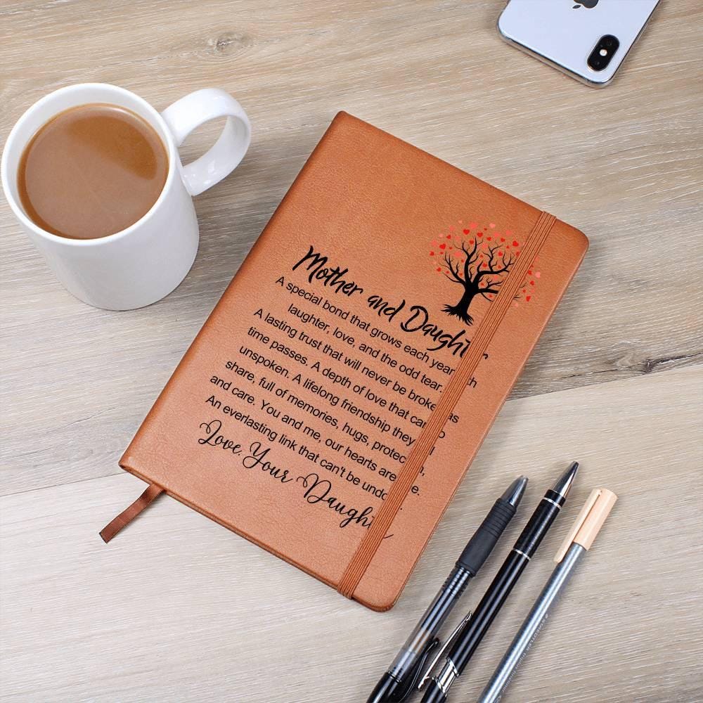 Mother Daughter Personalized Leather Journal – Mothers day gifts – view 4