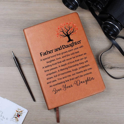 Father Daughter Personalized Leather Journal – Father's Day Gift – view 10