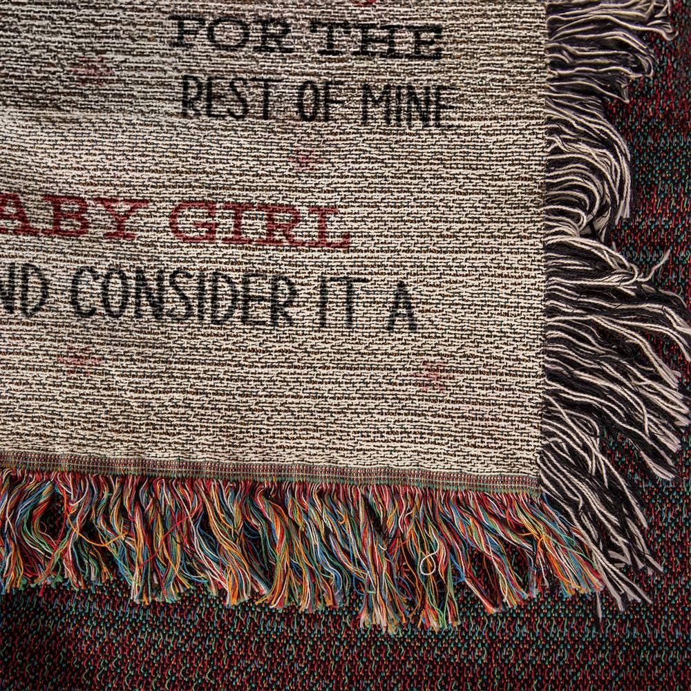 To My Daughter Heirloom Woven Blanket – Daughter Gift from mom – view 8