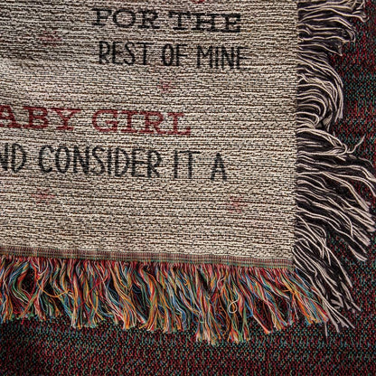 To My Daughter Heirloom Woven Blanket – Daughter Gift from mom – view 8