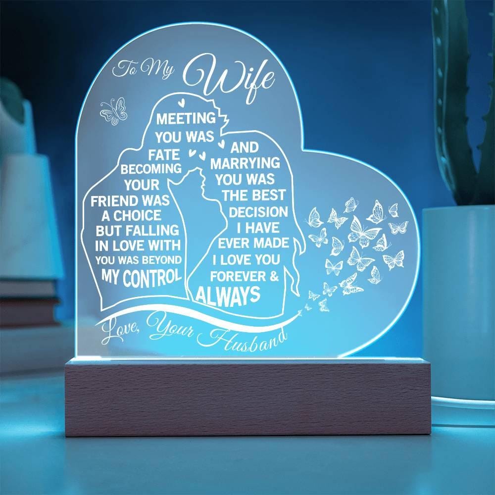 To My Wife Acrylic Plaque - Best Wife Gifts – Gift from Husband – view 8