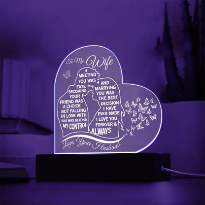 To My Wife Acrylic Plaque - Best Wife Gifts – Gift from Husband – view 2