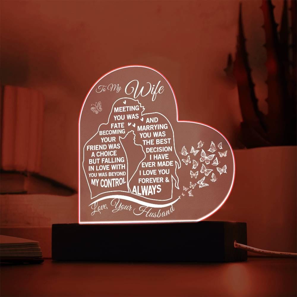 To My Wife Acrylic Plaque - Best Wife Gifts – Gift from Husband – view 5