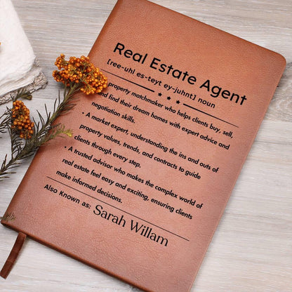 Personalized Real Estate Agent Definition Journal – Gift for Realtor – view 8