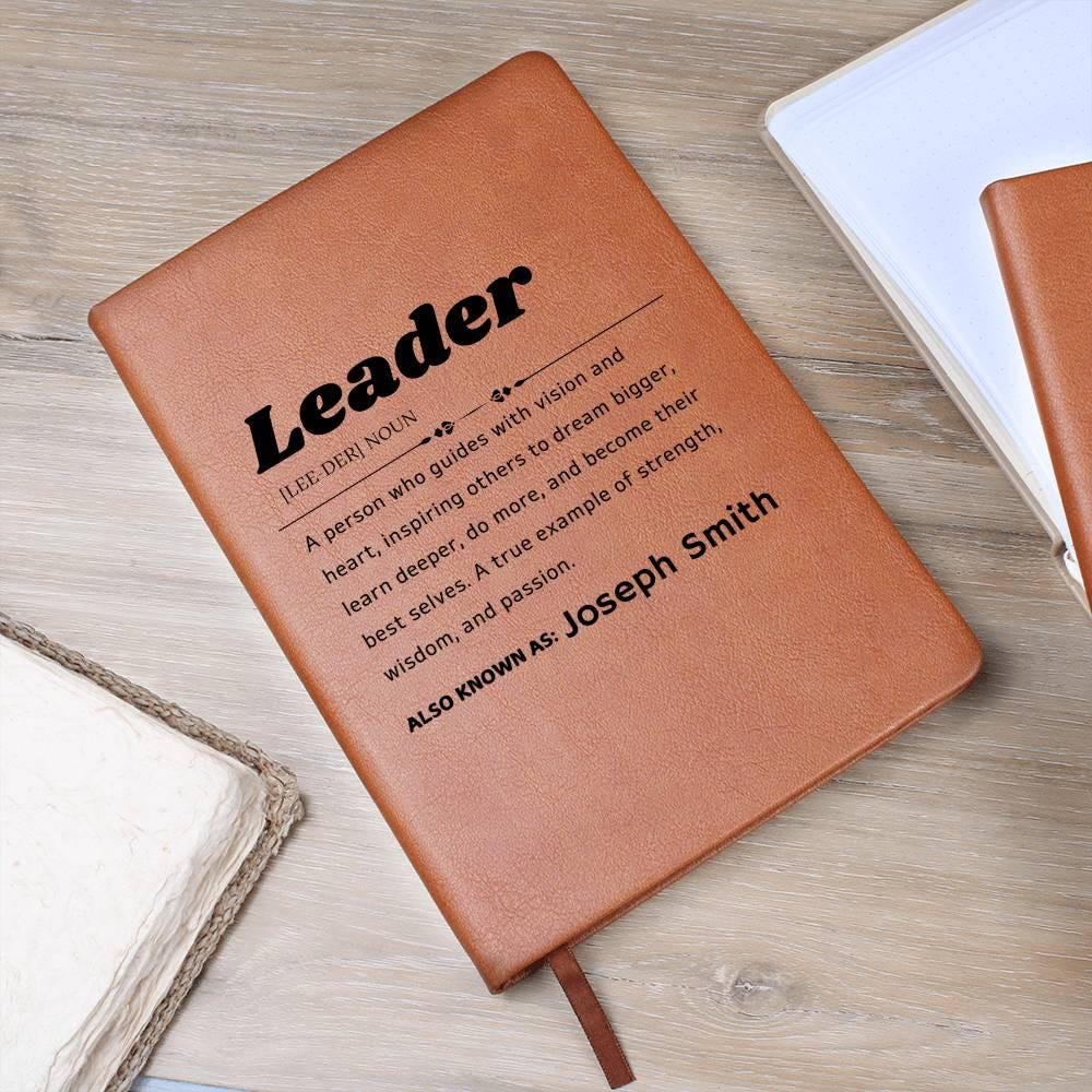 Leader Definition Personalized Journal – Gift for mentor – view 8