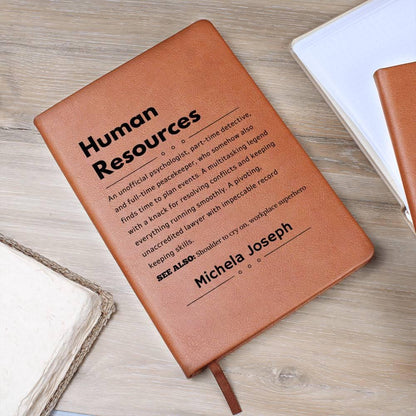 Human Resource Personalized Leather Journal – Meaningful Hr Gift – view 9
