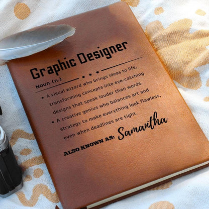 Graphic Design Definition Journal – Personalized Gift for designer