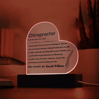 Personalized Chiropractor Definition LED Acrylic Plaque – view 5