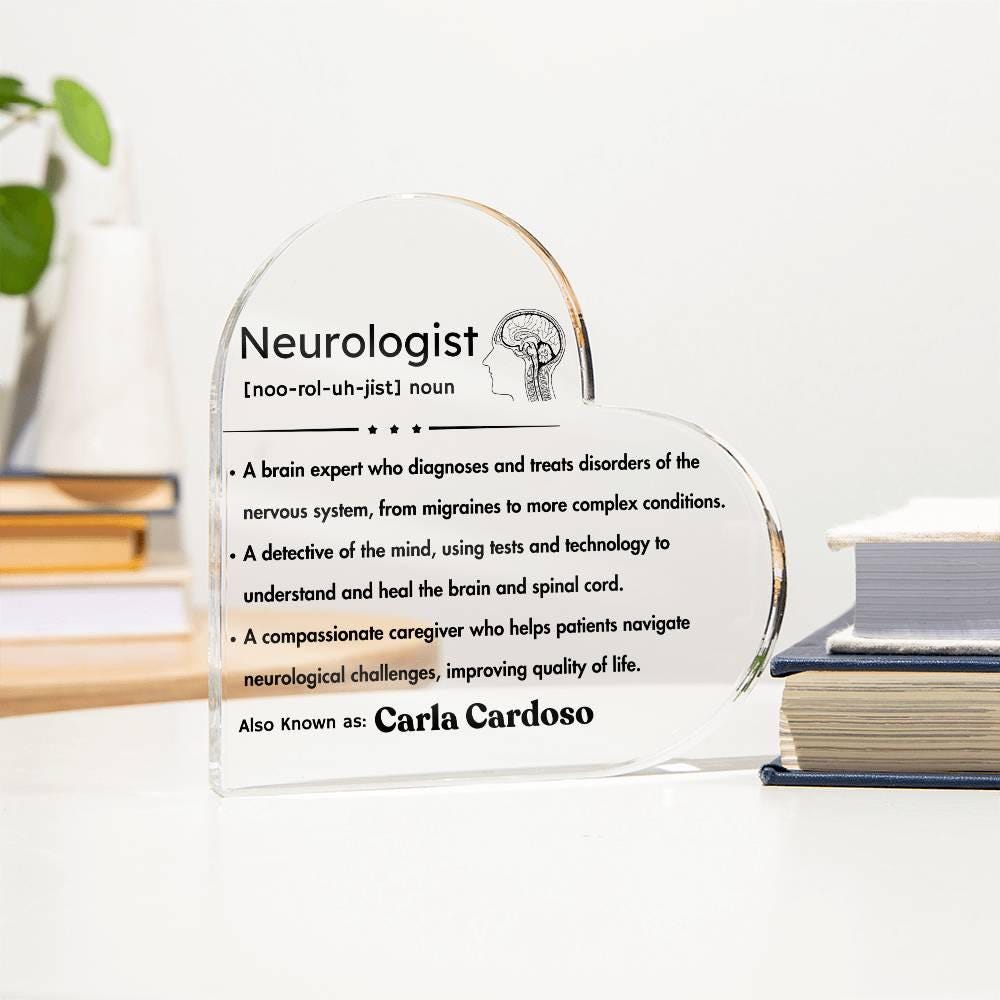 Personalized Neurologist Definition Plaque – Gift for Brain Doctor – view 3