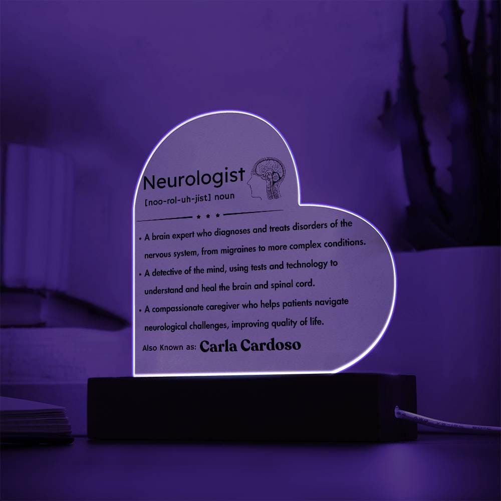 Personalized Neurologist Definition Plaque – Gift for Brain Doctor – view 5