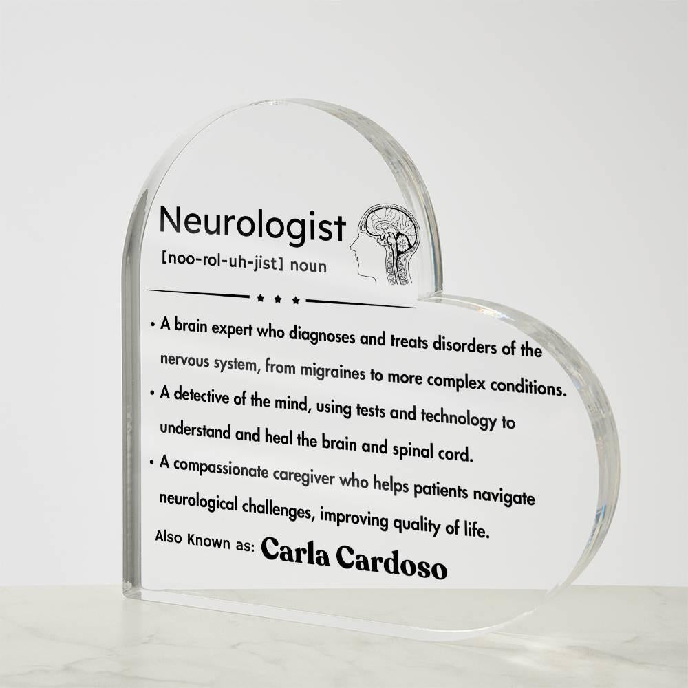 Personalized Neurologist Definition Plaque – Gift for Brain Doctor – view 4