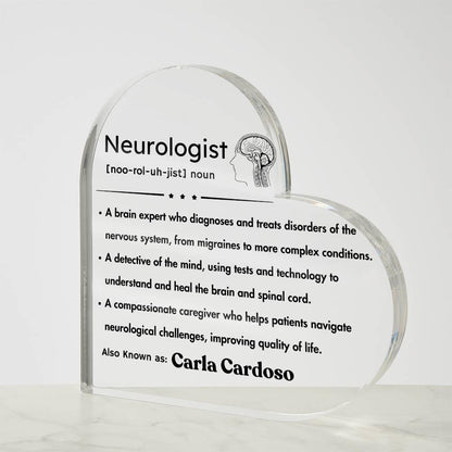 Personalized Neurologist Definition Plaque – Gift for Brain Doctor – view 4