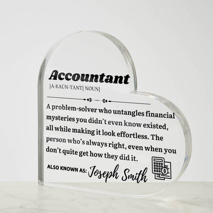 Personalized Accountant Definition Plaque – CPA Gift – view 3
