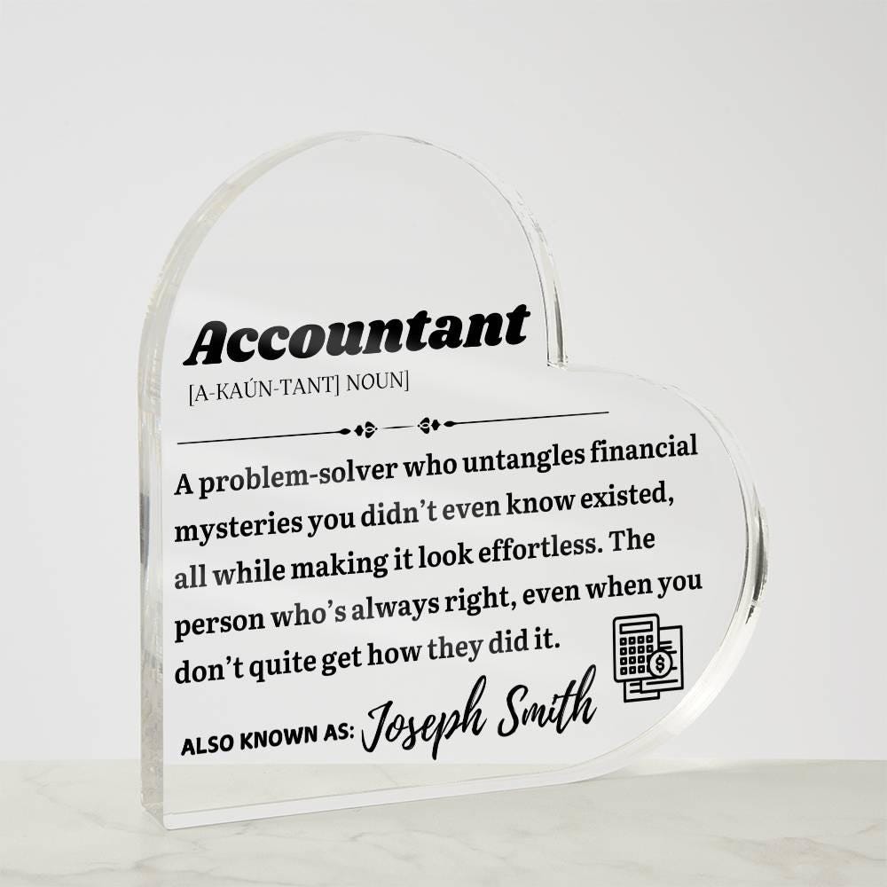 Personalized Accountant Definition Plaque – CPA Gift – view 5