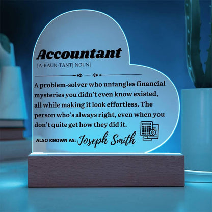 Personalized Accountant Definition Plaque – CPA Gift – view 2