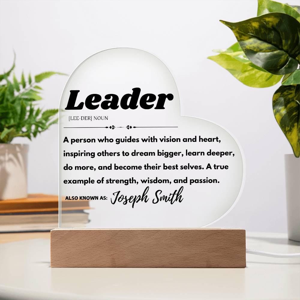 Custom Leader Definition Plaque – Personalized Gift For Boss – view 2