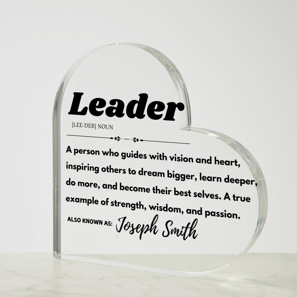 Custom Leader Definition Plaque – Personalized Gift For Boss – view 3