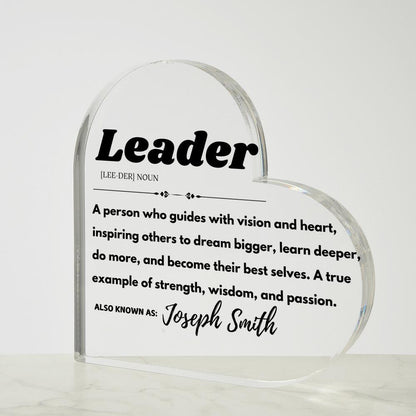 Custom Leader Definition Plaque – Personalized Gift For Boss – view 3